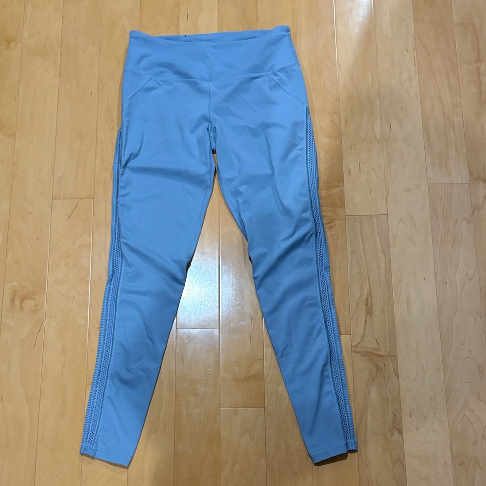 Victoria Sport Light Blue Leggings with Side Detailing